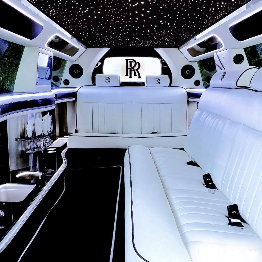 Rolls Royce Limo interior - limo hire melbourne
