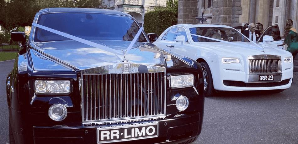 Melbourne - 2 Rolls Royce at a wedding, wedding car hire Melbourne