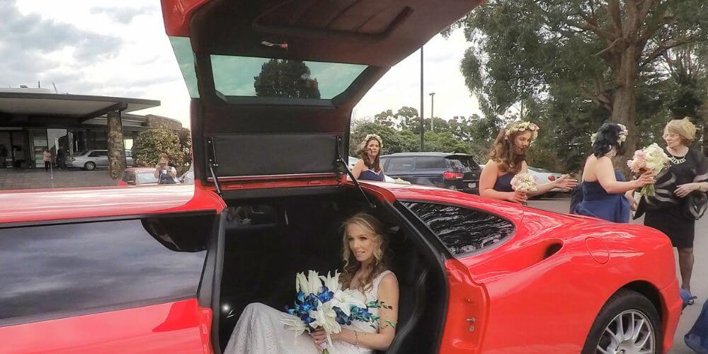 Ferrari limo hire Melbourne - Ferrari for wedding hire